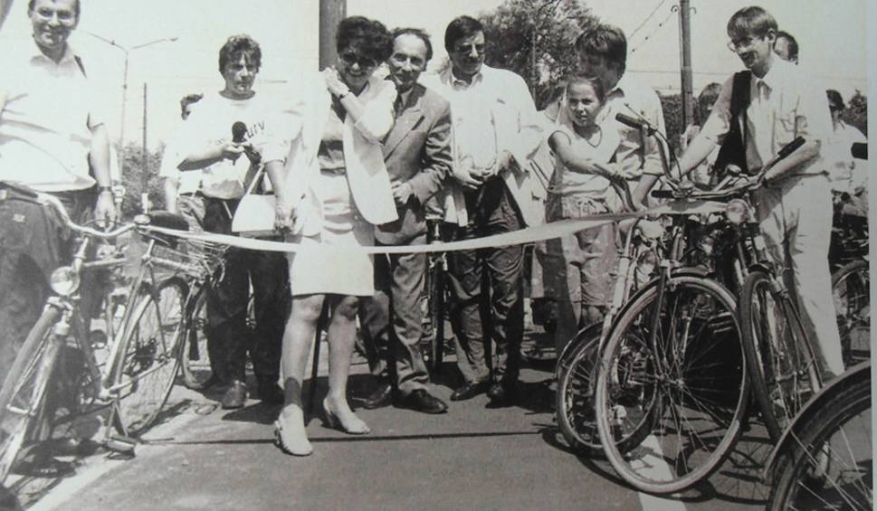 Otwarcie pierwszej ścieżki rowerowej w Poznaniu