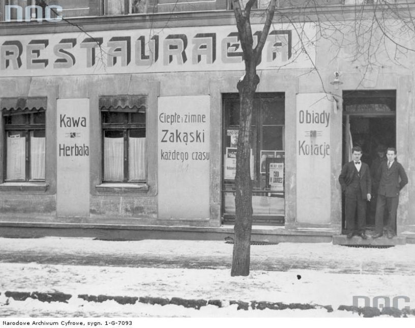 Restauracja przy ulicy Bukowskiej, 1932 r. Poznań