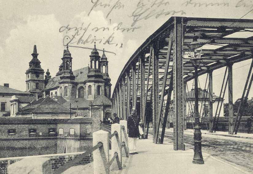 Most Cybiński, pocztówka Michaelis & Kantorowicz, ok. 1910 r.