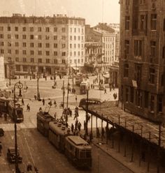 Warszawa - Plac Unii Lubelskiej (koniec lat 40. XX wieku)